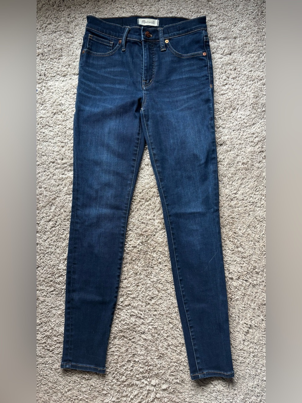 Madewell 9” High-Rise Skinny Jeans - Dark Blue